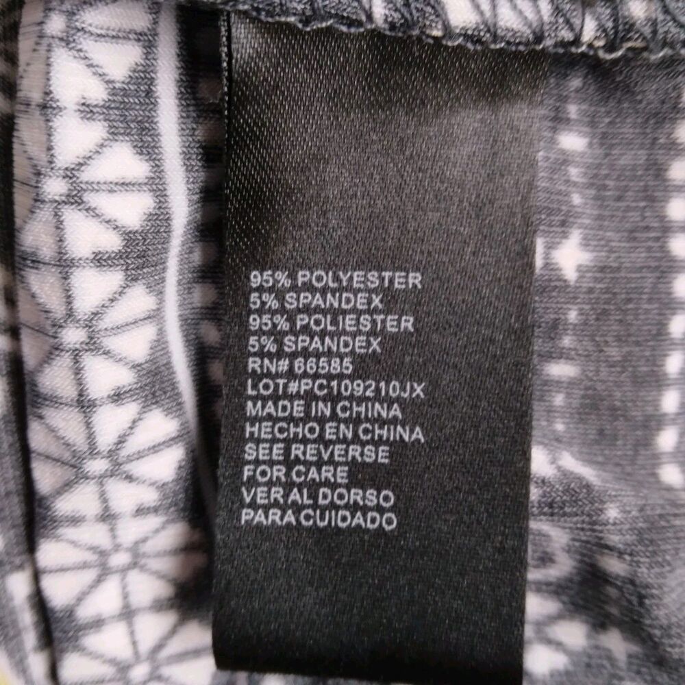 Perceptions New York Black White Yellow Dress Pleated Sleeveless Career Size 8 - Picture 6 of 10